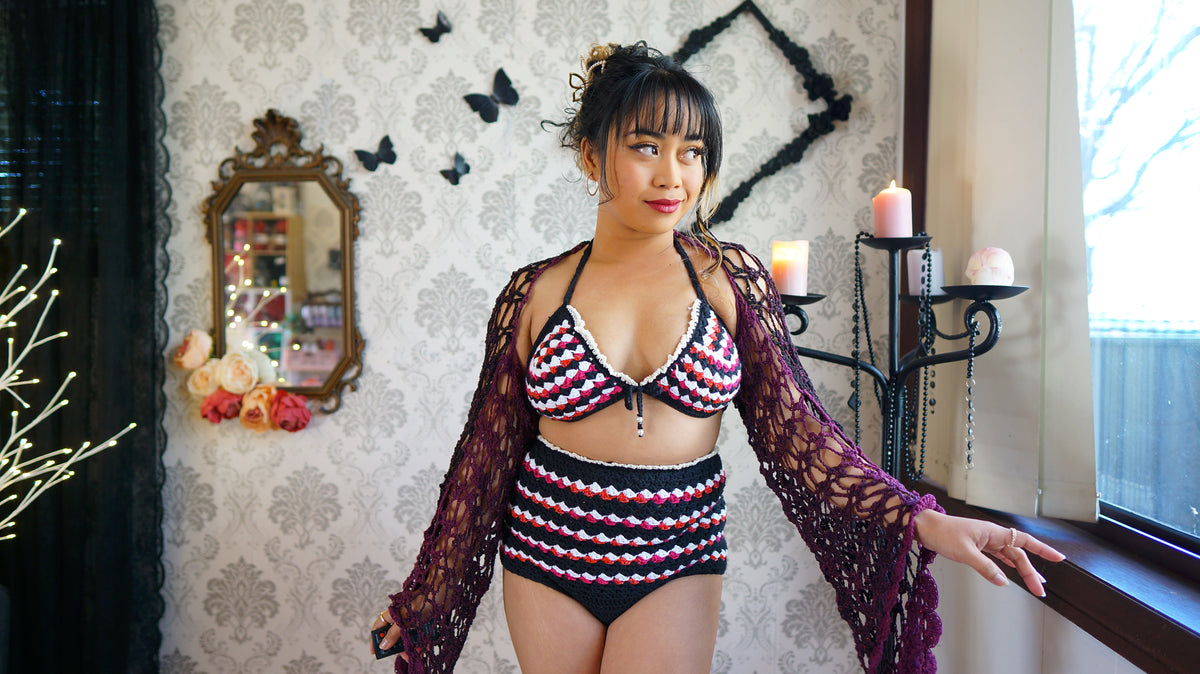 Retro Highwaisted BIKINI SET