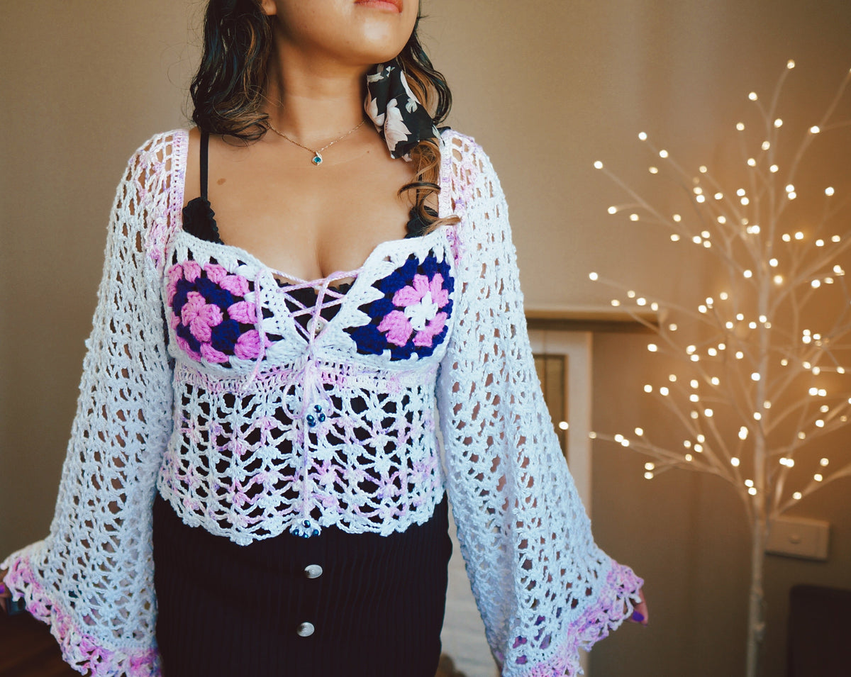 Demeigh Lace PEPLUM LACE-TOP